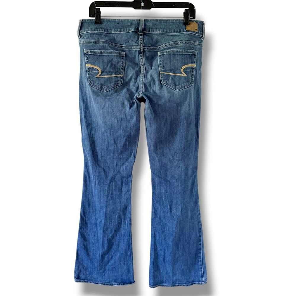 Women's American Eagle Artist Stretch Low Rise Jeans 10R Regular Double Button